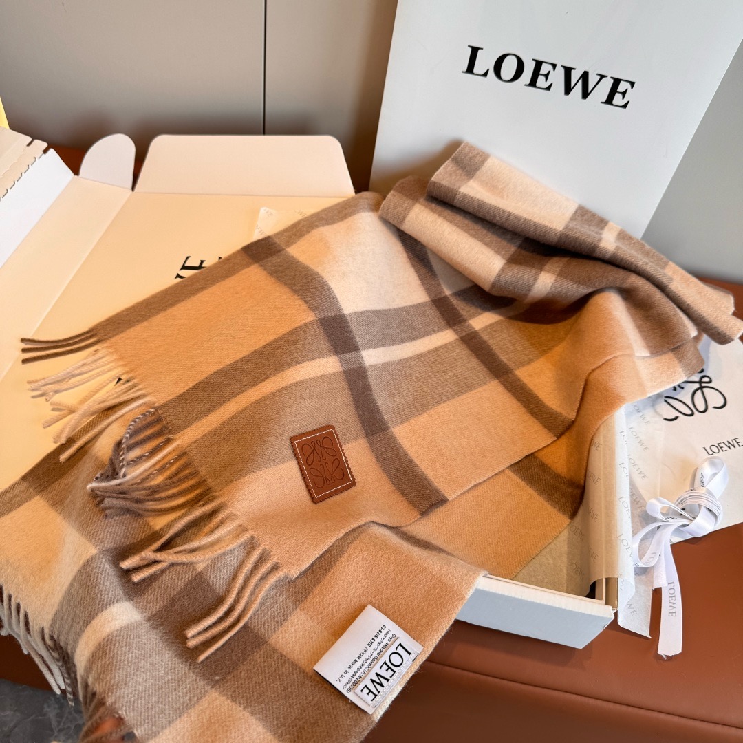 Loewe 로에베 아나그램 울 머플러 롱 스카프 8