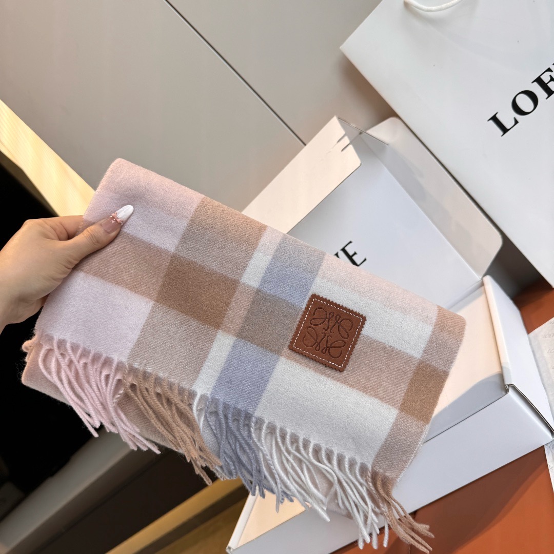 Loewe 로에베 아나그램 울 머플러 롱 스카프 2