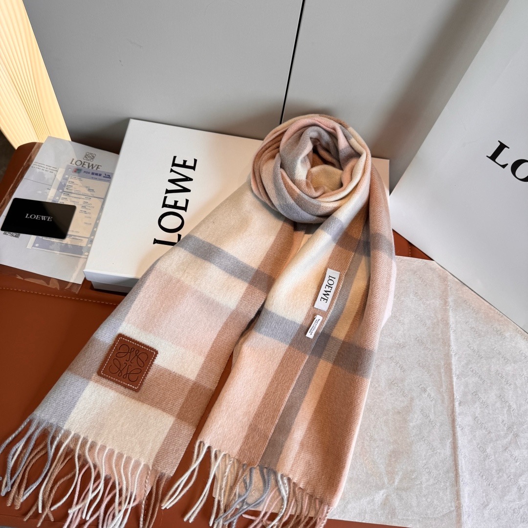 Loewe 로에베 아나그램 울 머플러 롱 스카프 4