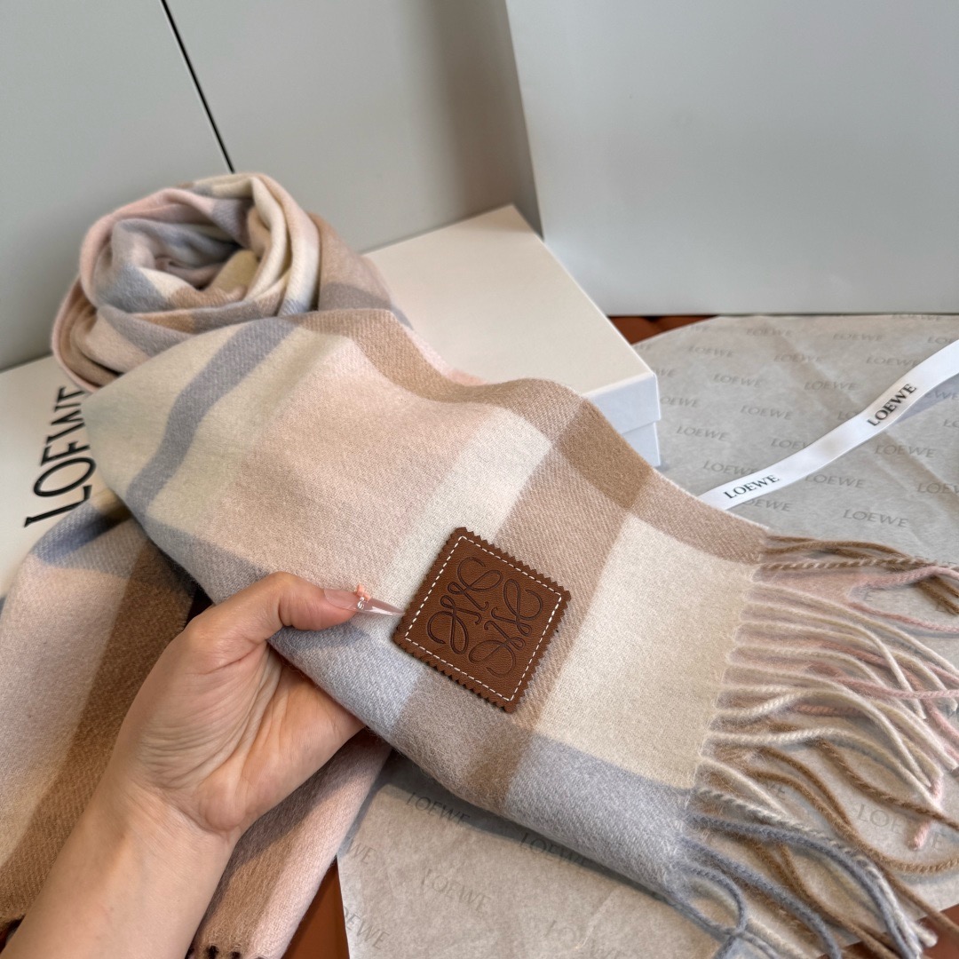 Loewe 로에베 아나그램 울 머플러 롱 스카프 6