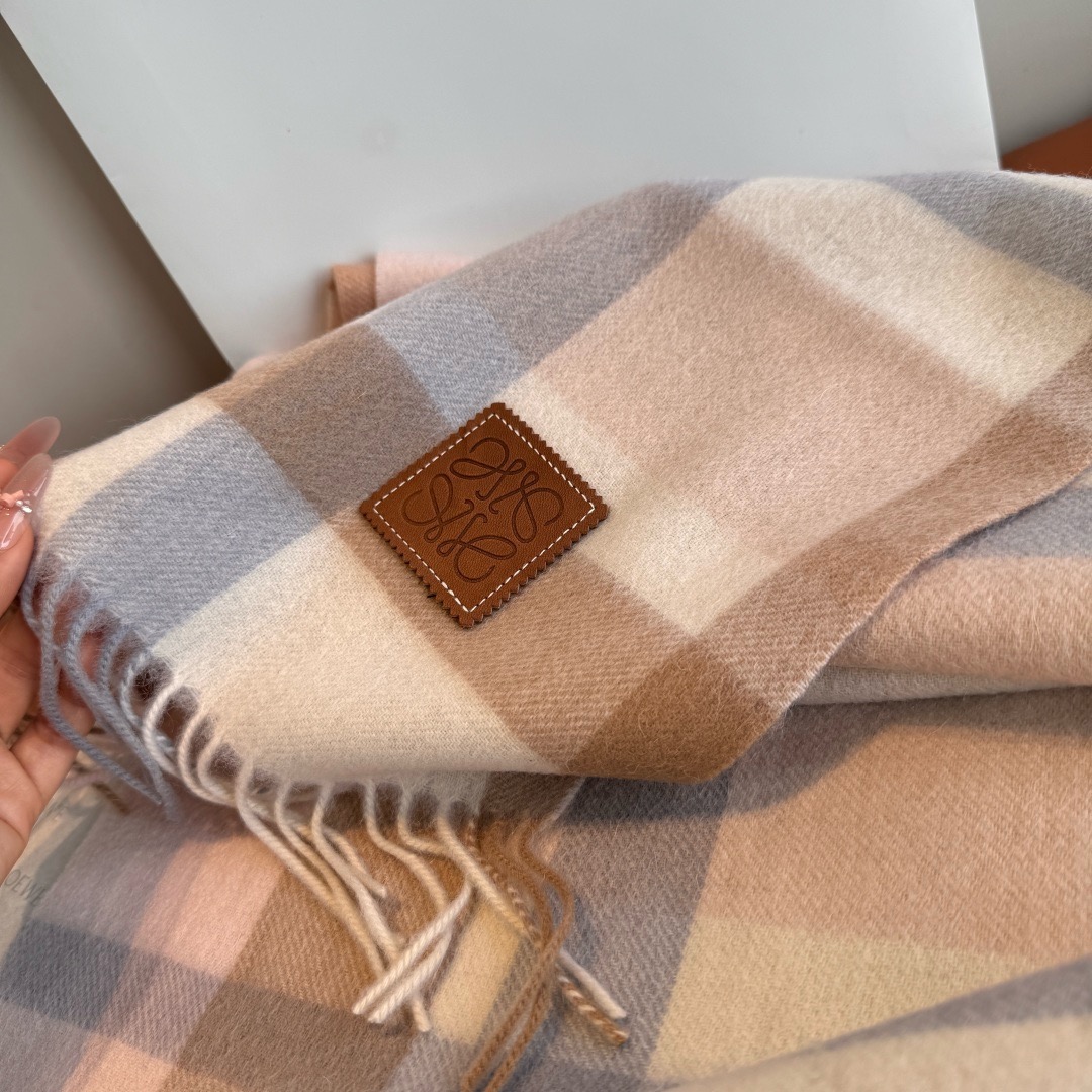 Loewe 로에베 아나그램 울 머플러 롱 스카프 9