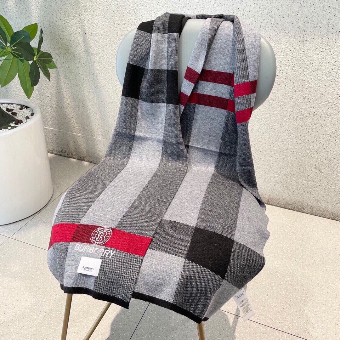 BURBERRY 버버리 체크 울 머플러 7