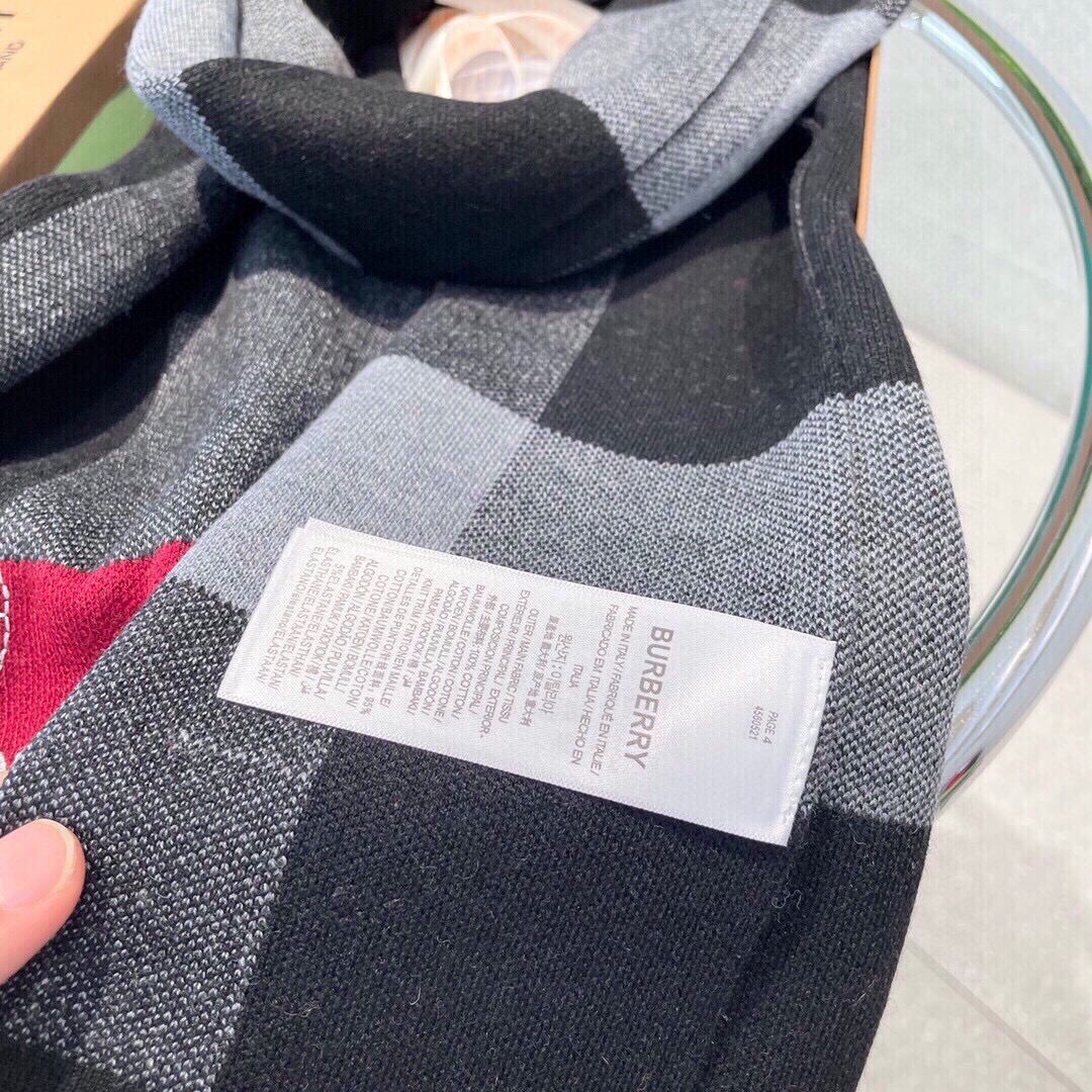 Burberry 버버리 체크 스네이크 로고 울 머플러 9