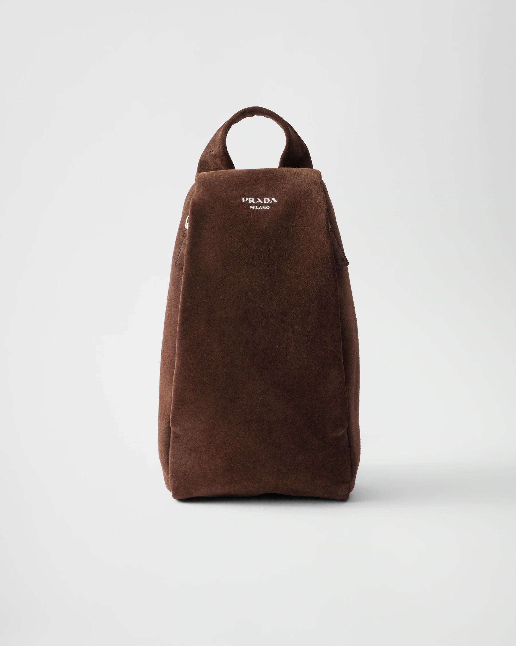 Prada 프라다 2VZ114 브라운 스웨이드 원숄더 백팩 1