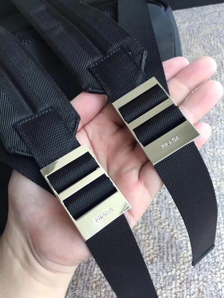 Prada 프라다 나일론 사피아노 트라이앵글 로고 백팩 7