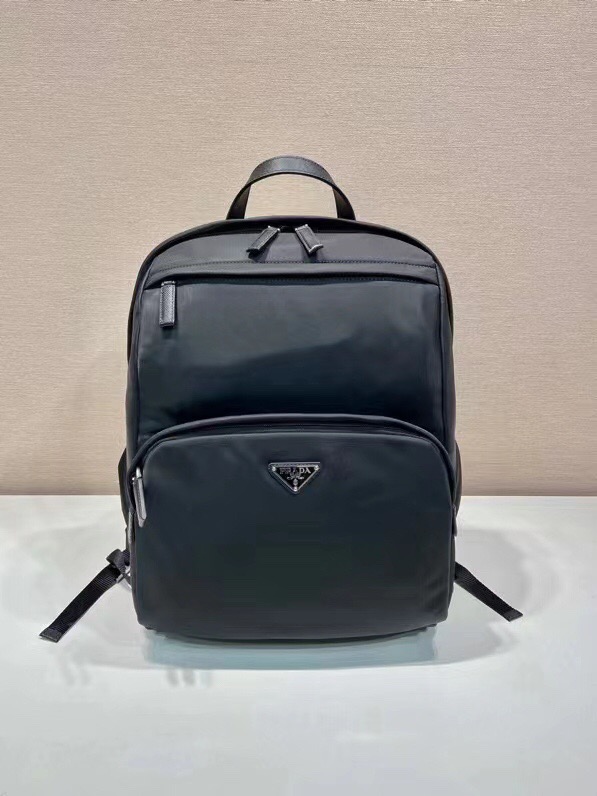 Prada 프라다 나일론 사피아노 레더 백팩 2VZ104 블랙 1