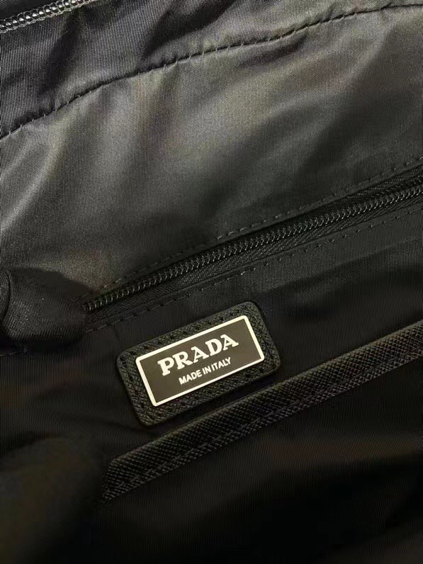 Prada 프라다 나일론 사피아노 레더 백팩 2VZ104 블랙 9