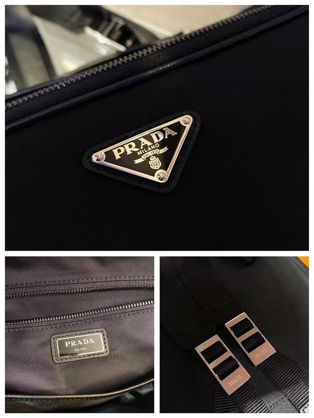 Prada 프라다 나일론 사피아노 트림 백팩 9