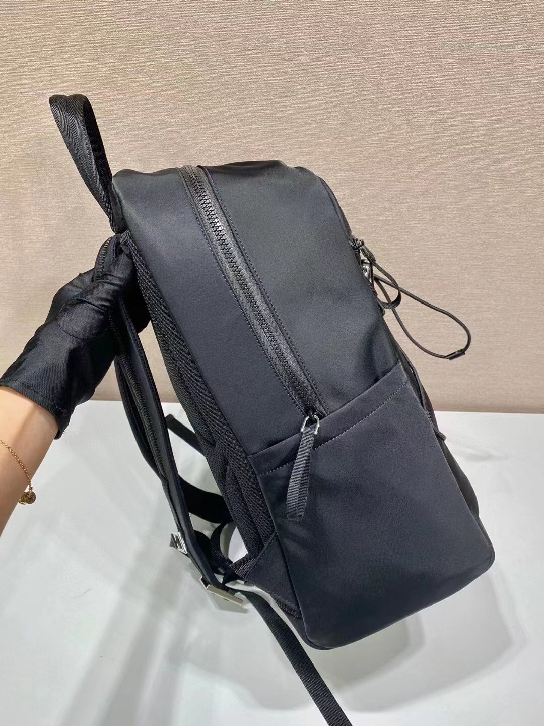 Prada 프라다 Linea Rossa 사피아노 나일론 백팩 2VZ085 5
