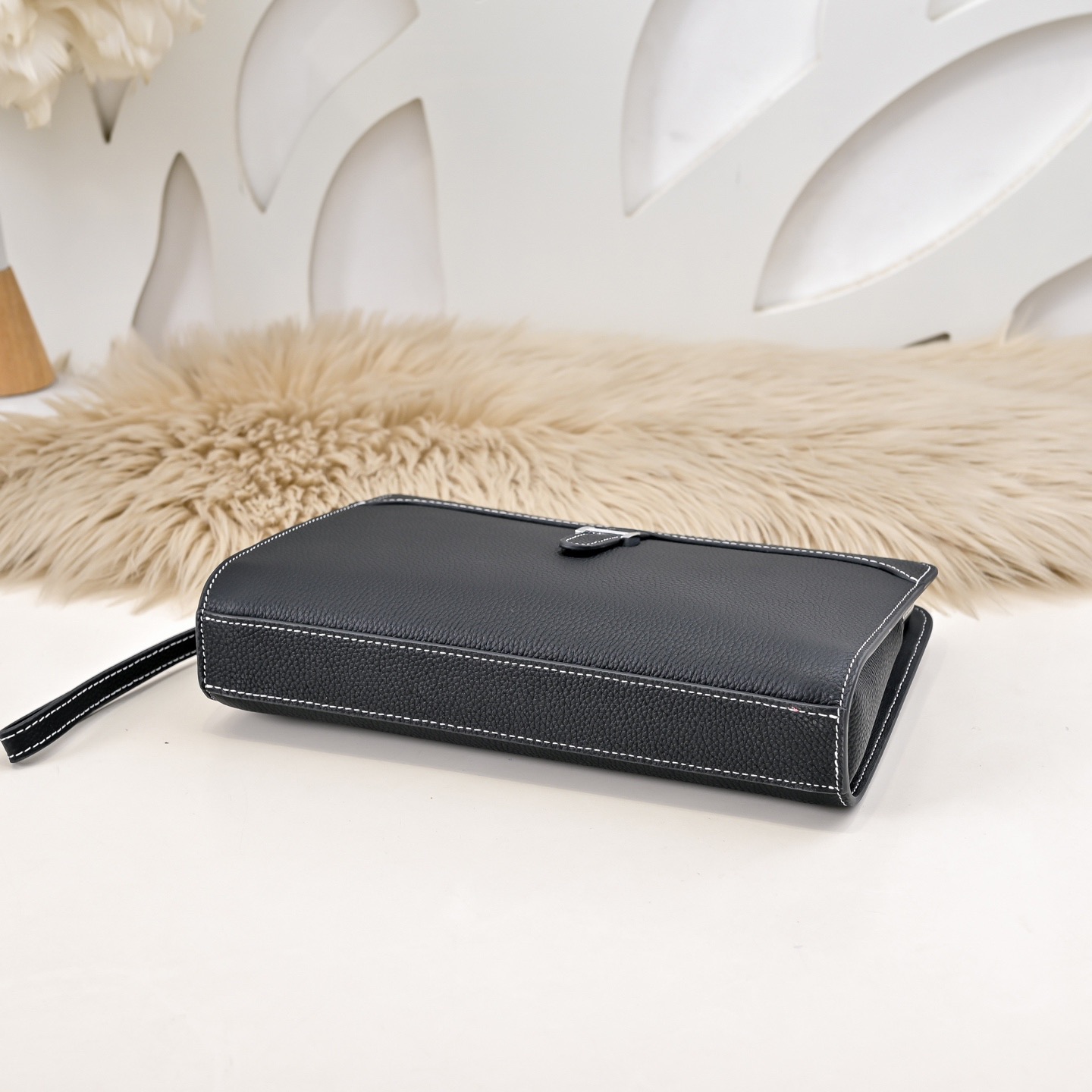 Hermes 에르메스 남성 소가죽 스트랩 클러치백 7