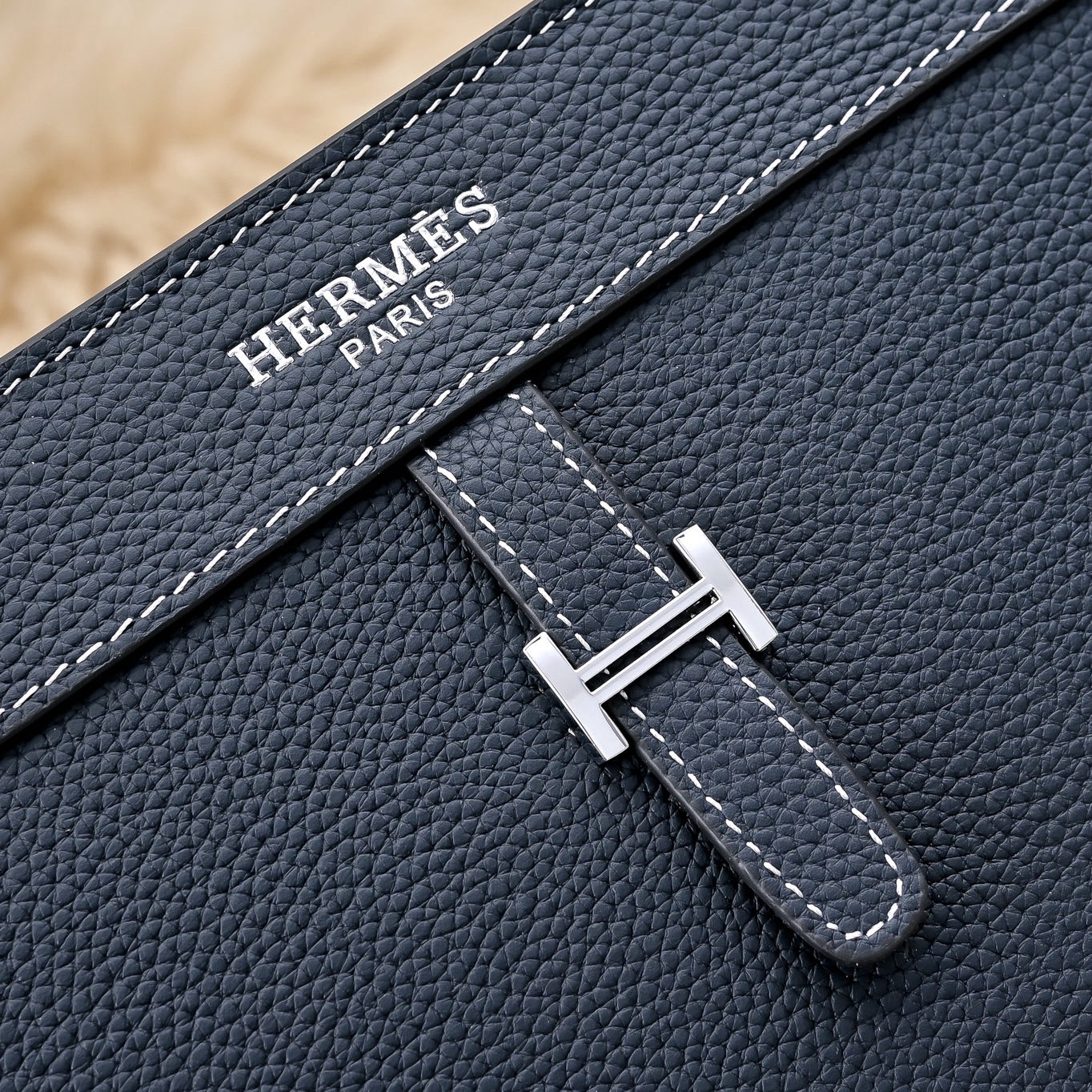 Hermes 에르메스 남성 가죽 스트랩 클러치백 4