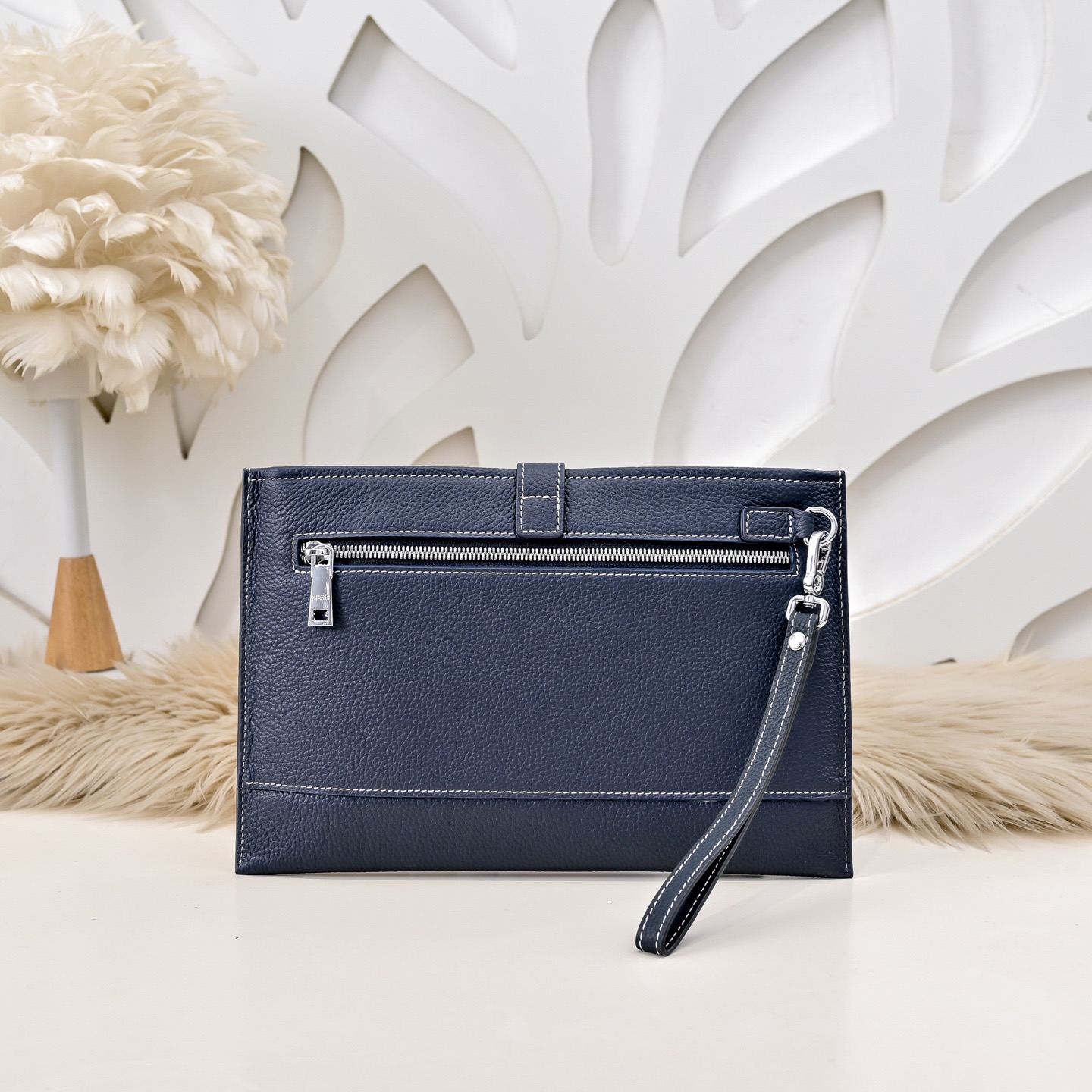 Hermes 에르메스 남성 가죽 스트랩 클러치백 3