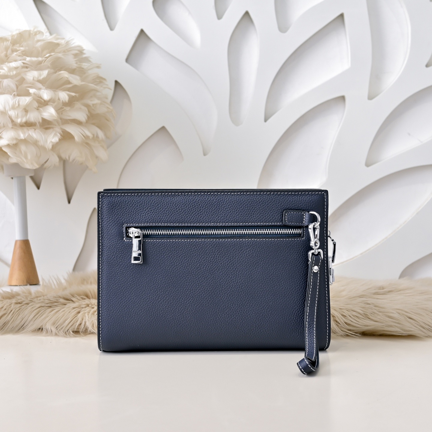 Hermes 에르메스 남성 가죽 H로고 클러치백 3