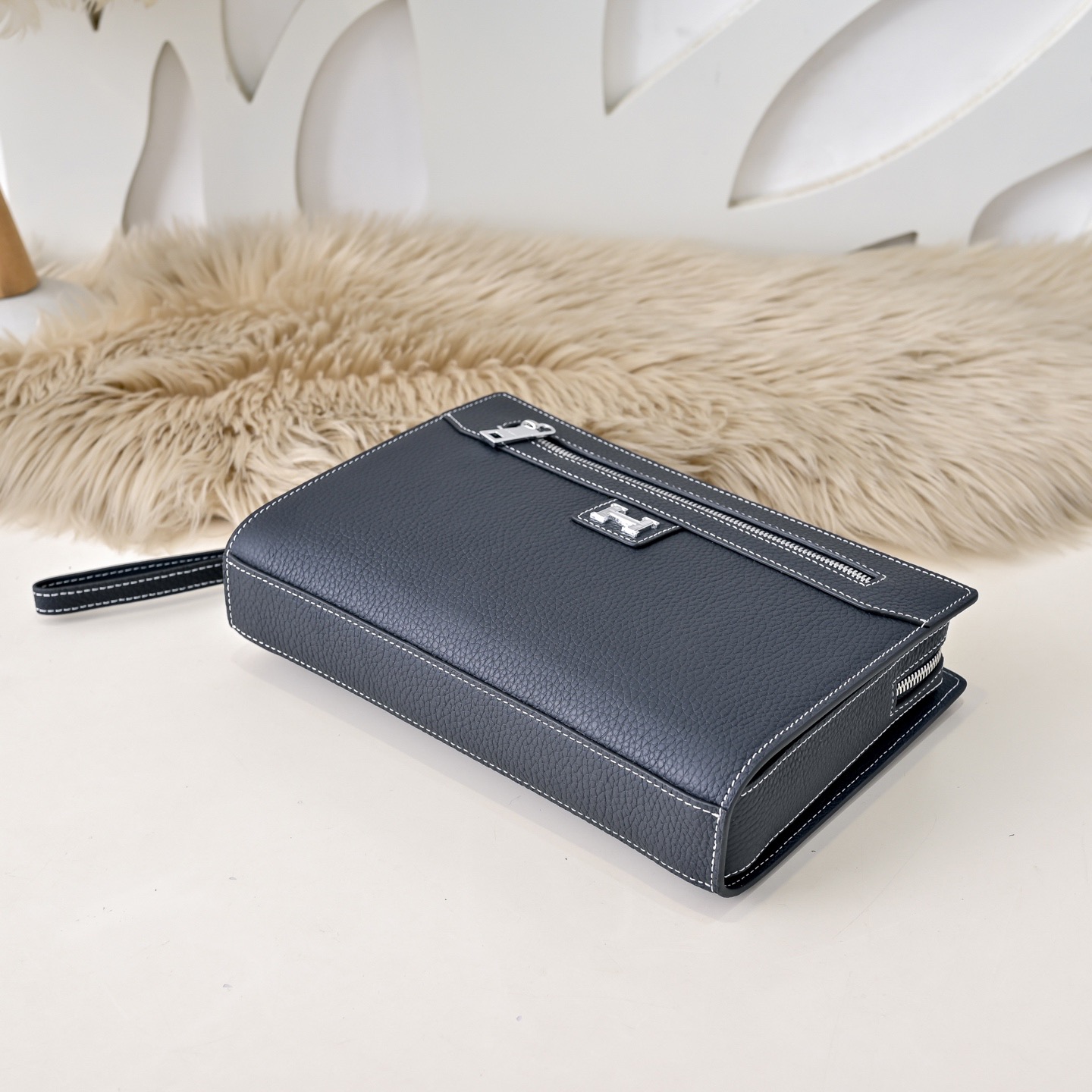 Hermes 에르메스 남성 가죽 클러치백 7