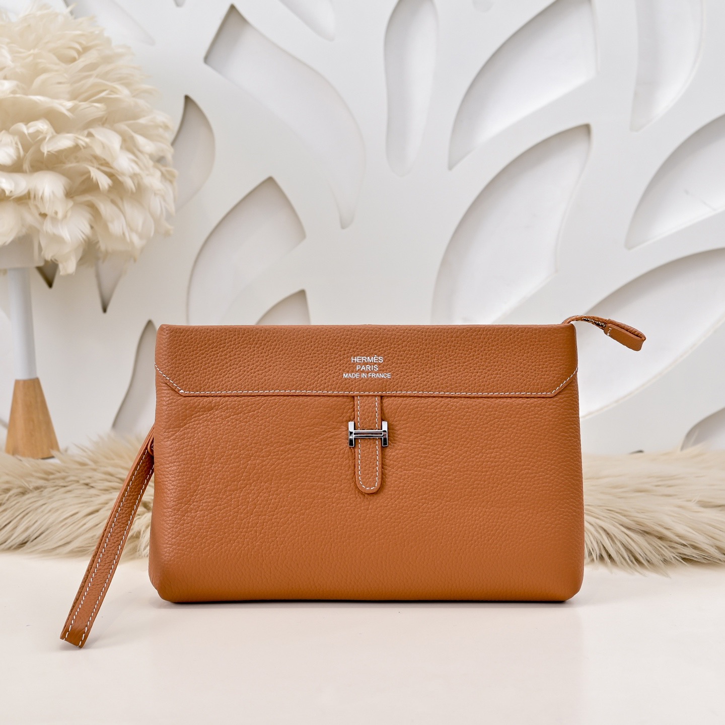 Hermes 에르메스 남성 소가죽 H 버클 클러치백 1