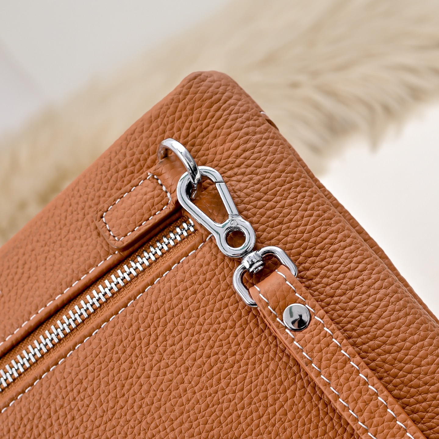 Hermes 에르메스 남성 소가죽 H 버클 클러치백 5