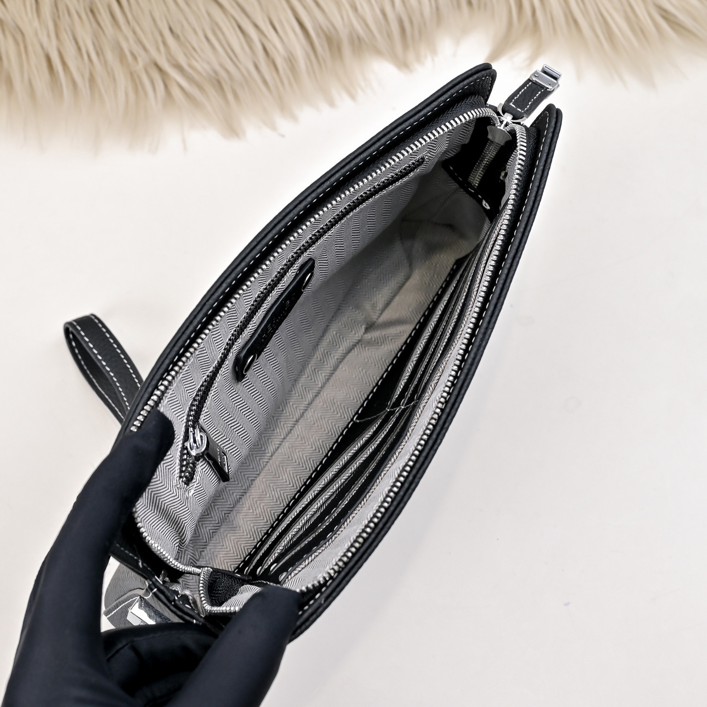 Hermes 에르메스 에블린 남성 가죽 클러치백 9