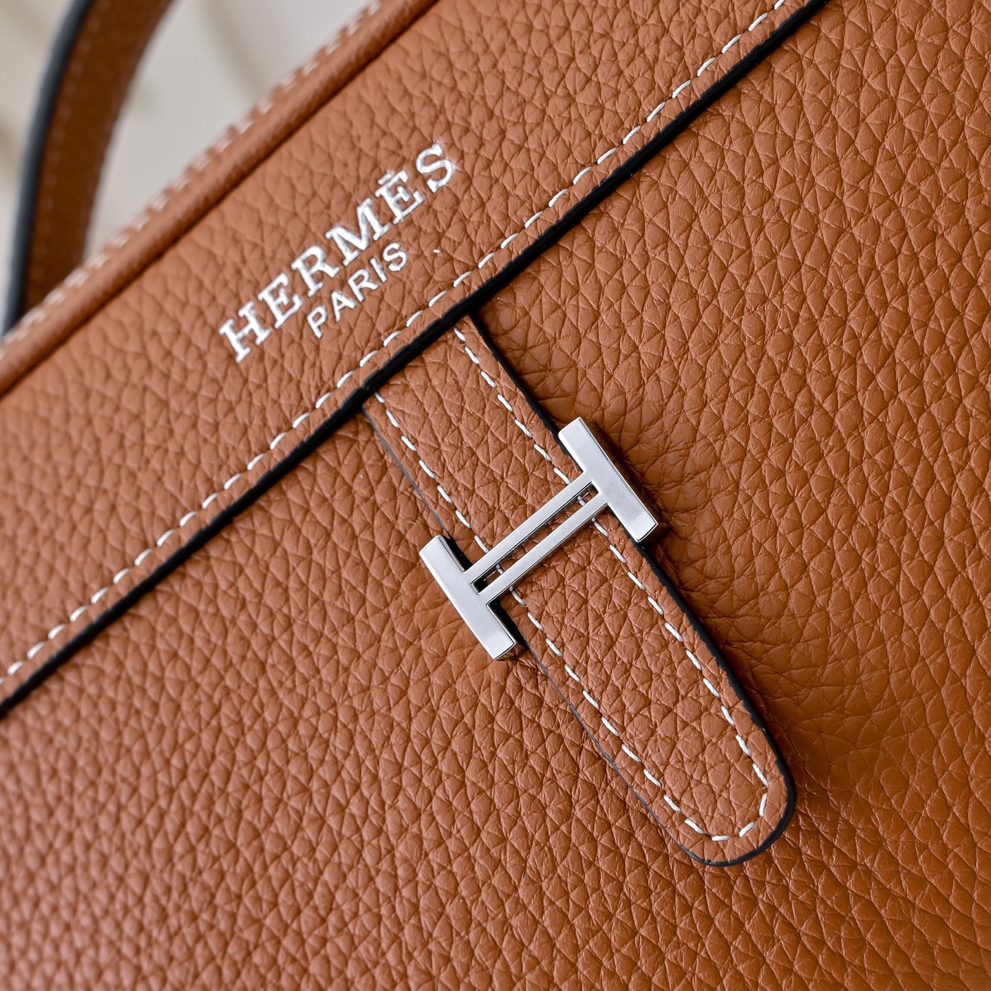 Hermes 에르메스 남성 토고 레더 크로스바디 브라운 가죽 4