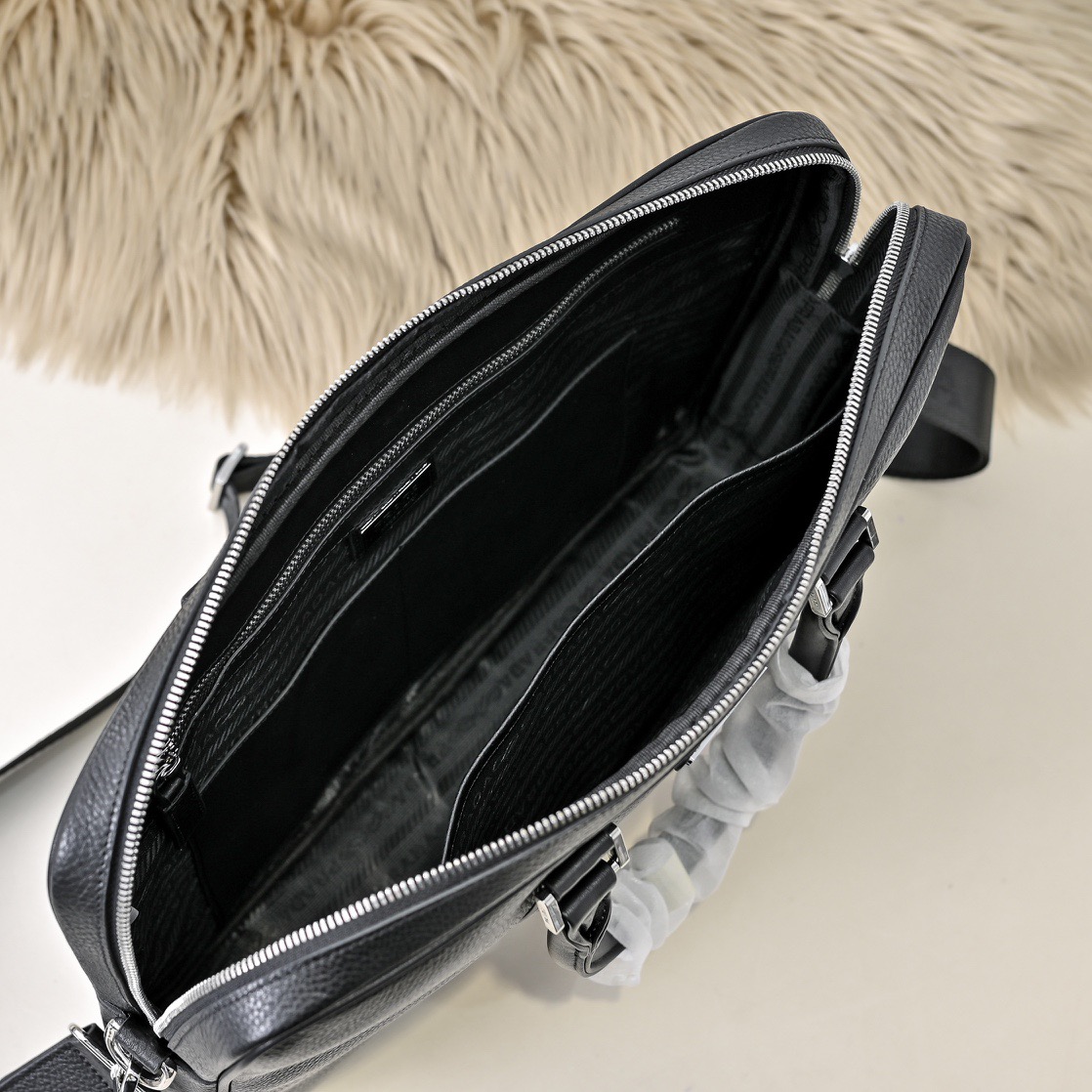 Prada 프라다 남성 소가죽 비즈니스 브리프케이스 9