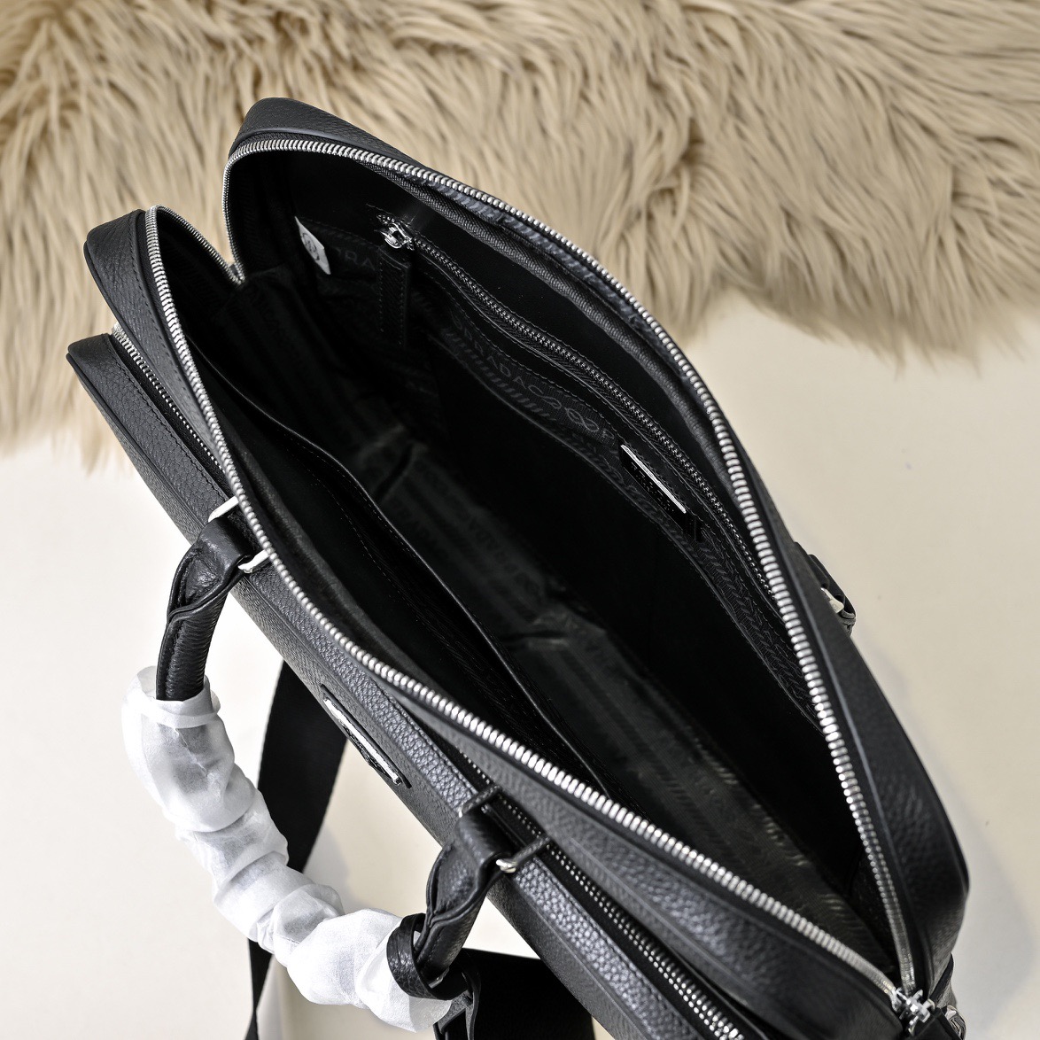 Prada 프라다 남성 소가죽 브리프케이스 토트백 9