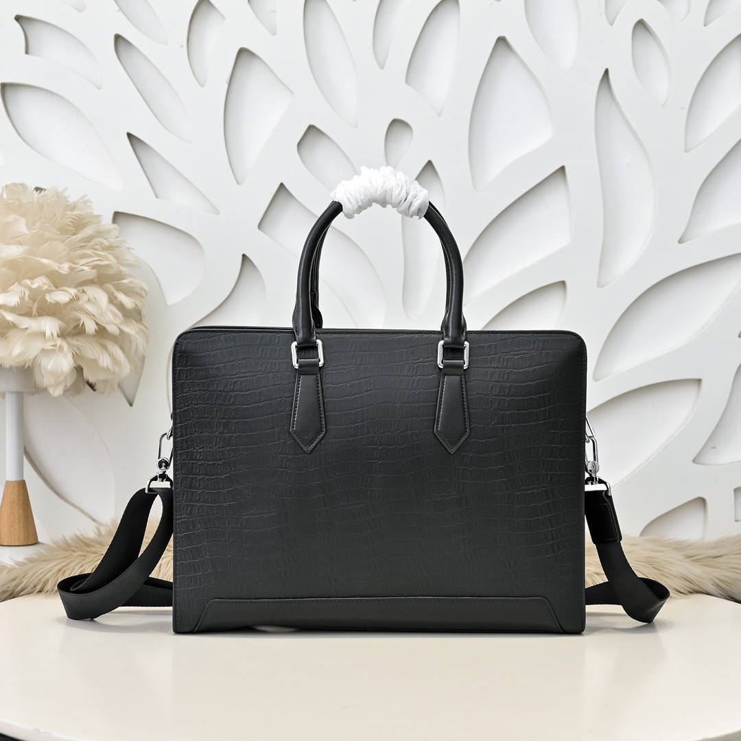 Prada 프라다 남성 크로커다일 패턴 브리프케이스 토트백 3