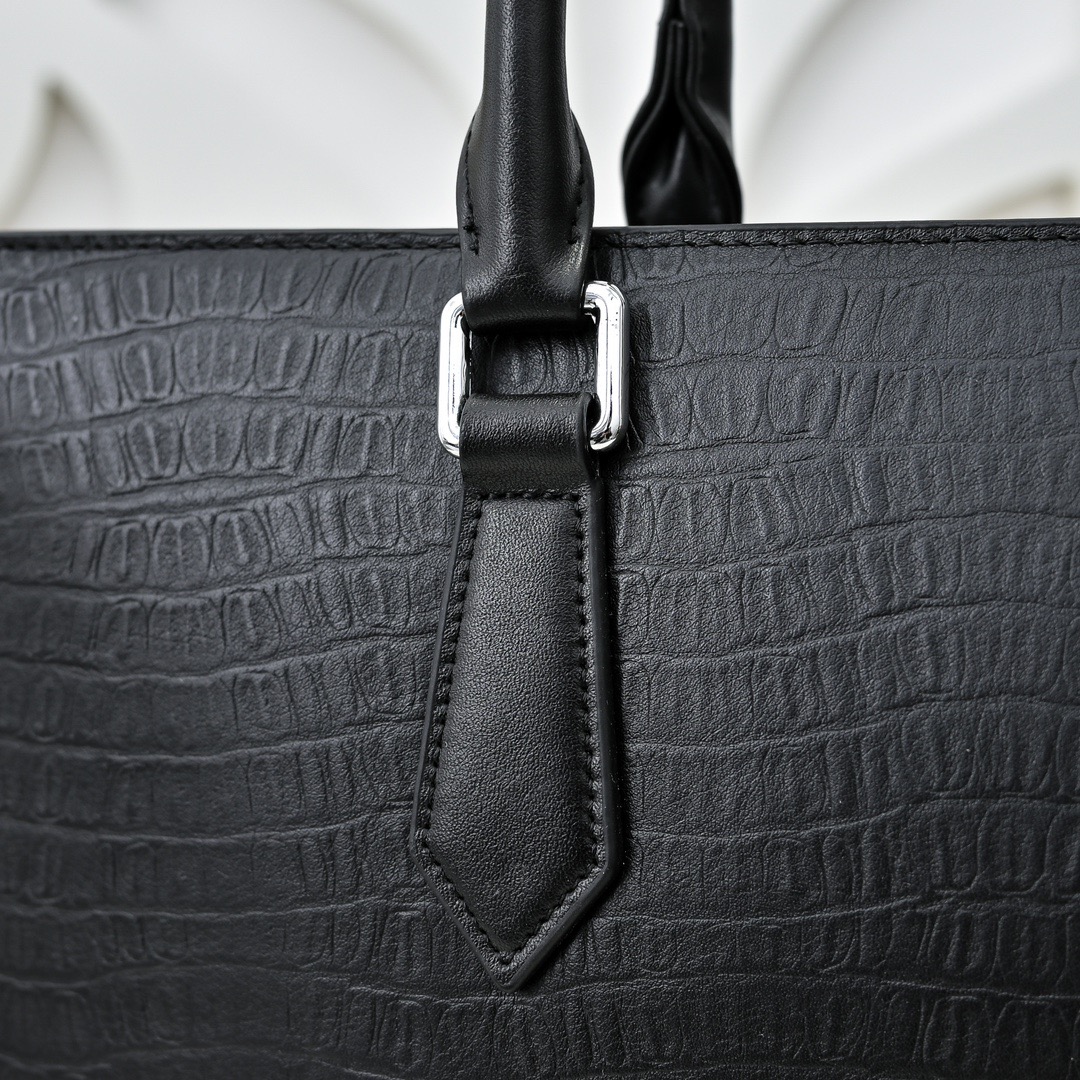 Prada 프라다 남성 크로커다일 패턴 브리프케이스 토트백 5