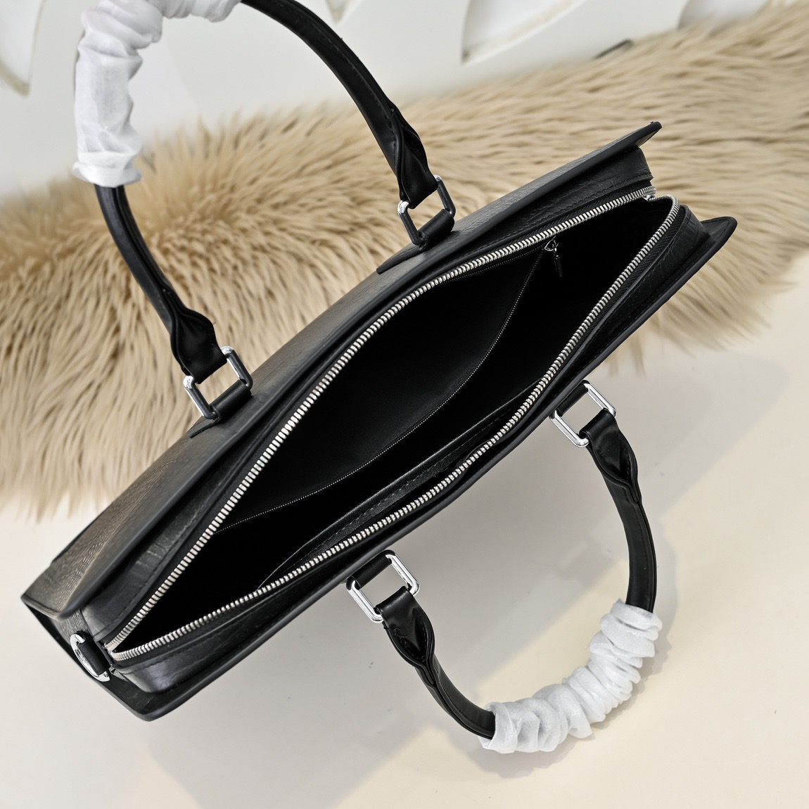 Prada 프라다 남성 크로커다일 패턴 브리프케이스 토트백 9