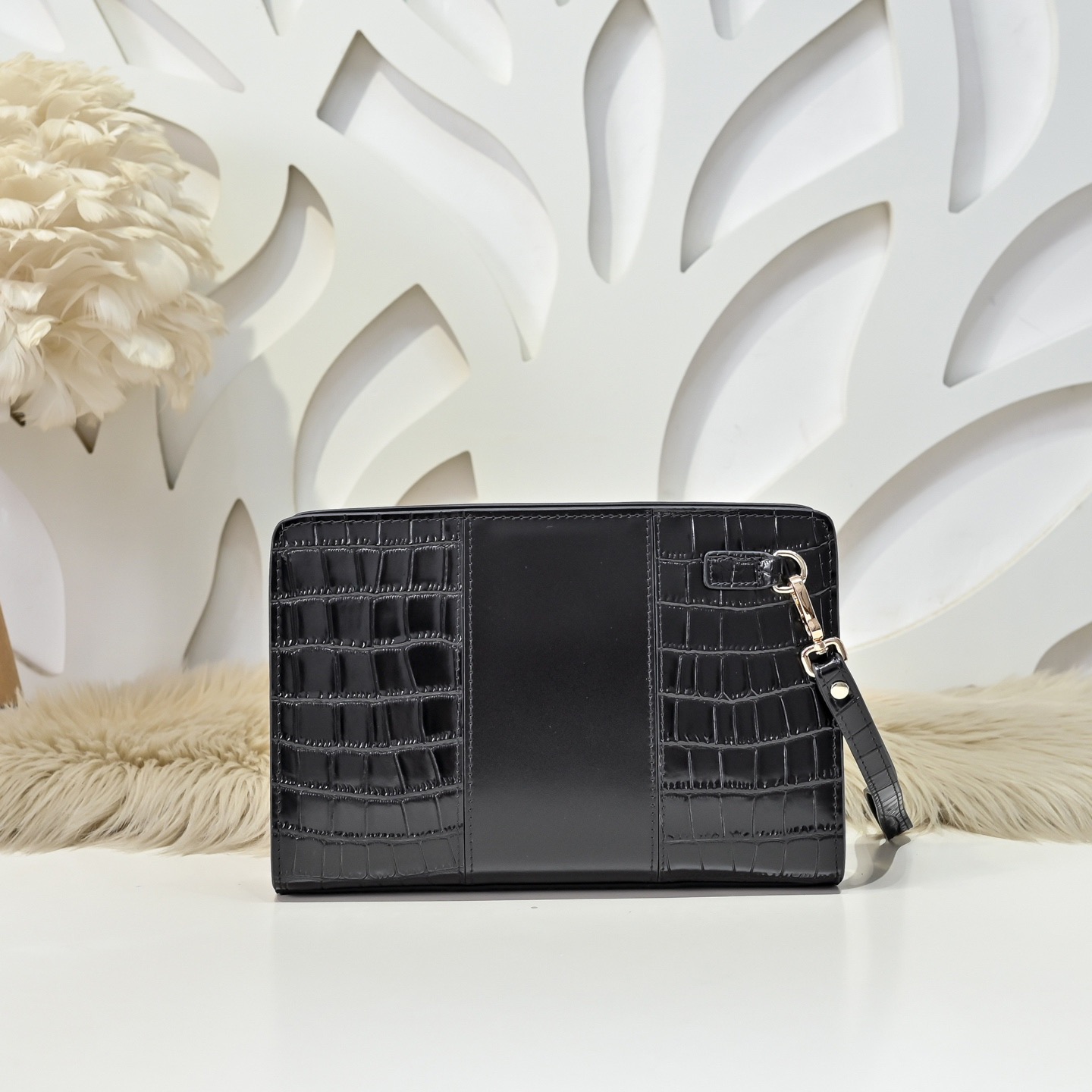 Louis Vuitton 루이비통 남성 모노그램 LV 로고 소가죽 클러치백 4