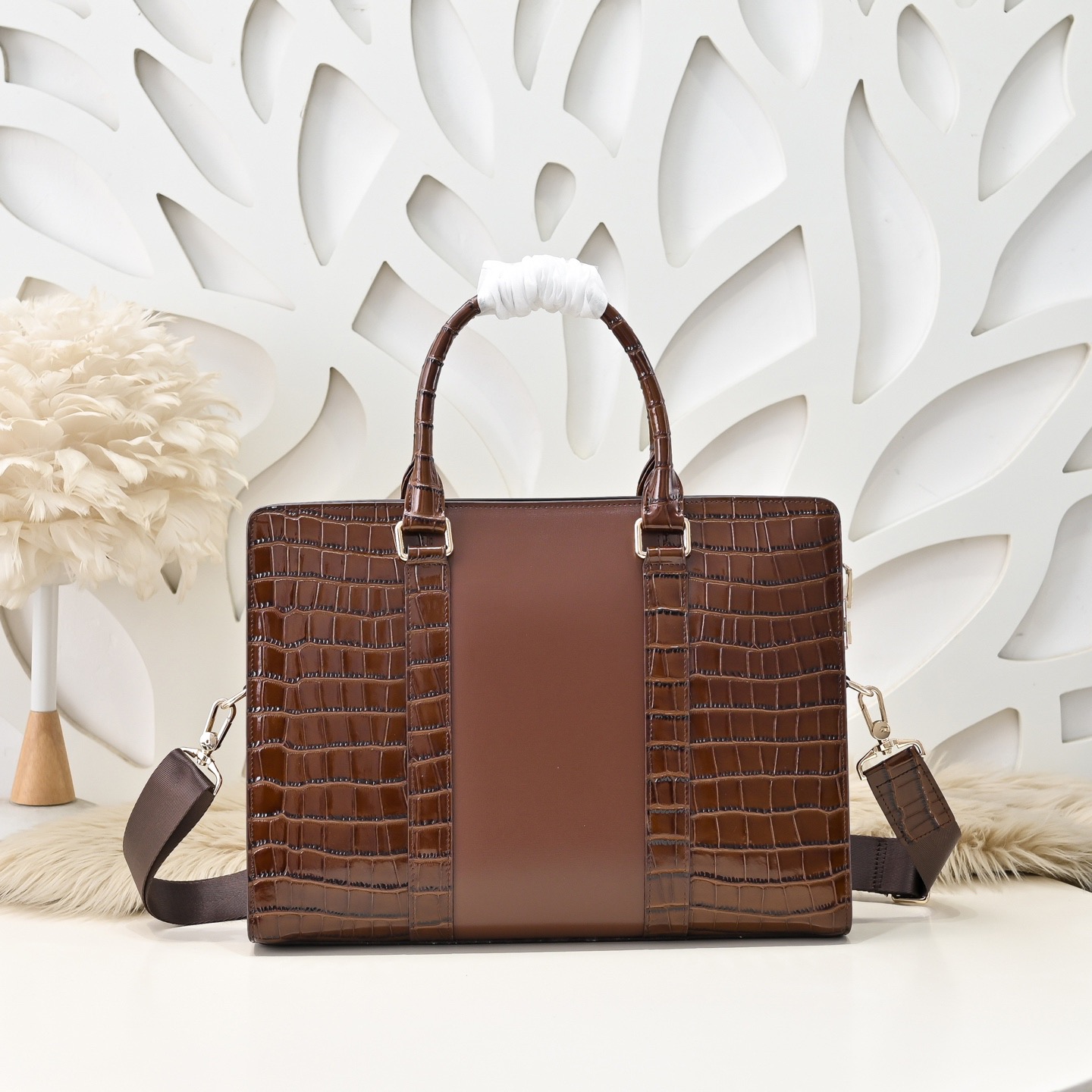 Louis Vuitton 루이비통 남성 크로커다일 패턴 브리프케이스 토트백 3