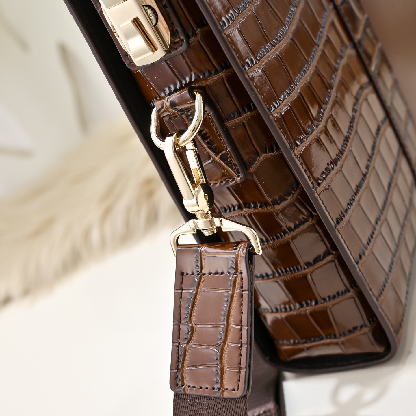 Louis Vuitton 루이비통 남성 크로커다일 패턴 브리프케이스 토트백 6