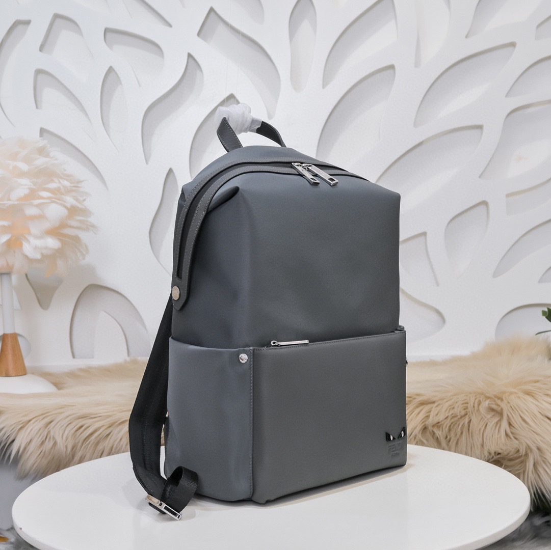 Fendi 펜디 남성 방수 패브릭 레더 믹스 백팩 2