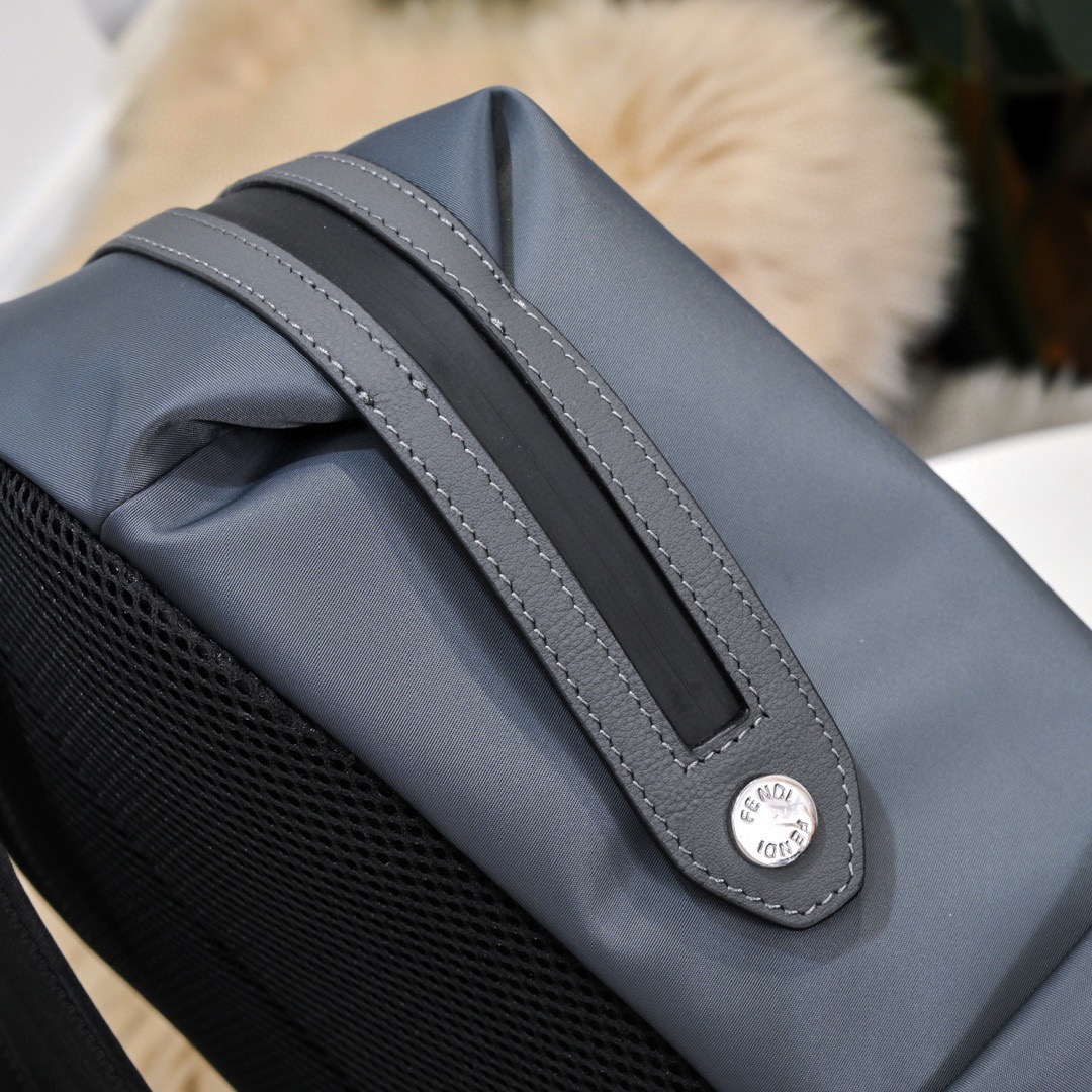 Fendi 펜디 남성 방수 패브릭 레더 믹스 백팩 7