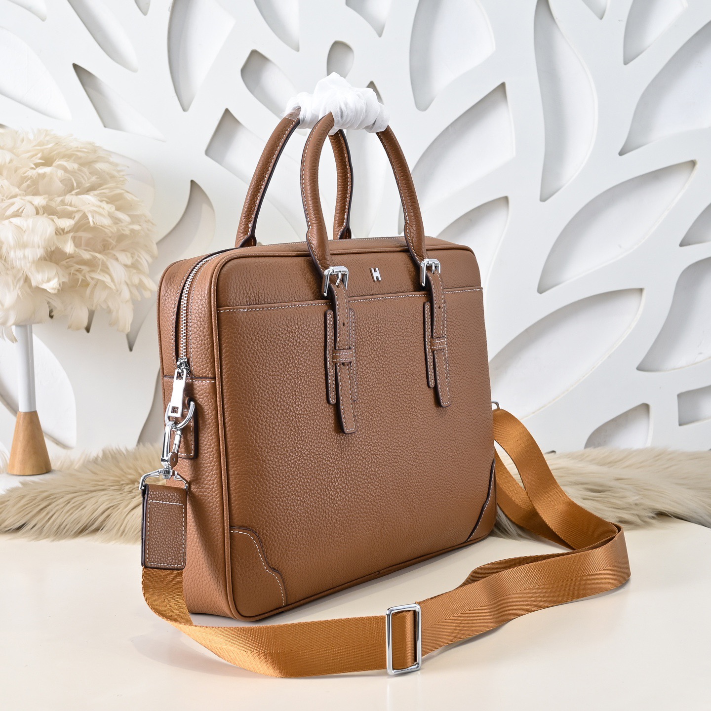 Hermes 에르메스 남성 소가죽 브리프케이스 2