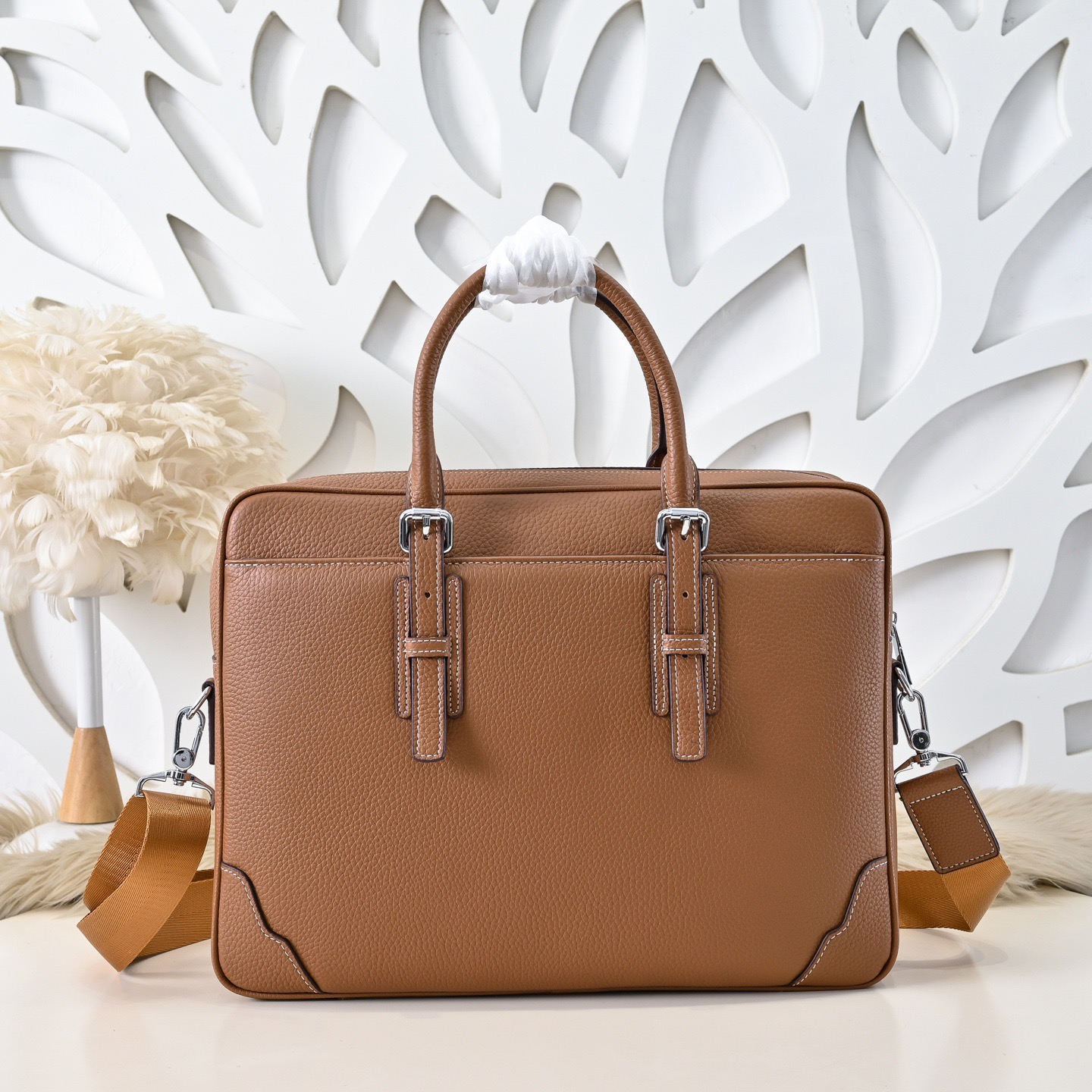 Hermes 에르메스 남성 소가죽 브리프케이스 3