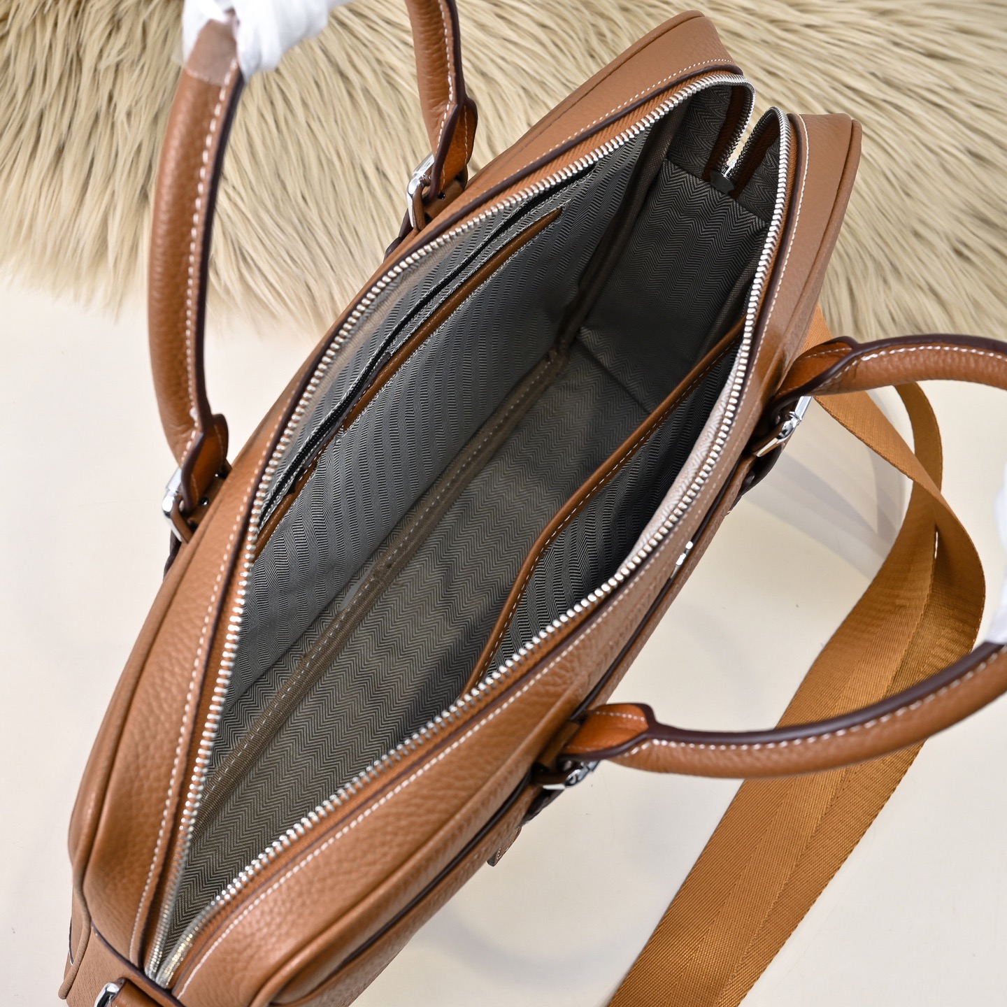 Hermes 에르메스 남성 소가죽 브리프케이스 9