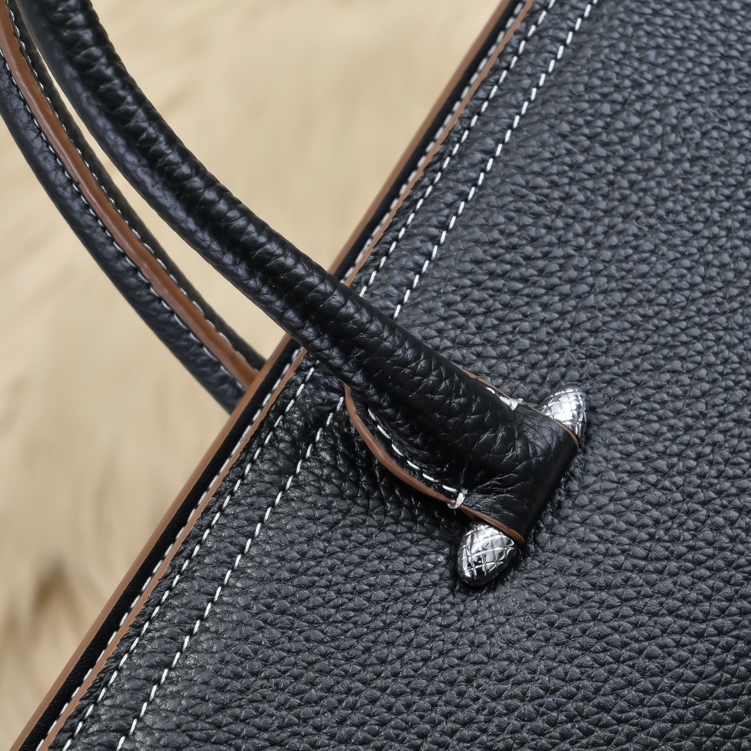 Hermes 에르메스 남성 토트백 블랙 레더 브리프케이스 6