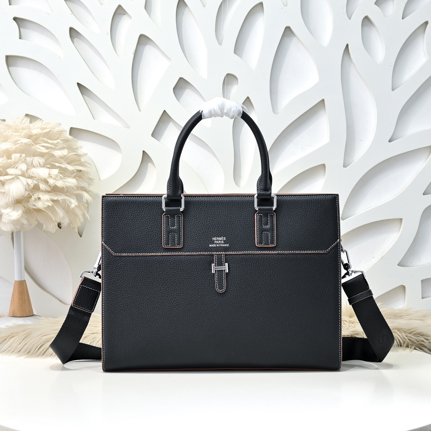 Hermes 에르메스 남성 소가죽 비즈니스 브리프케이스 1