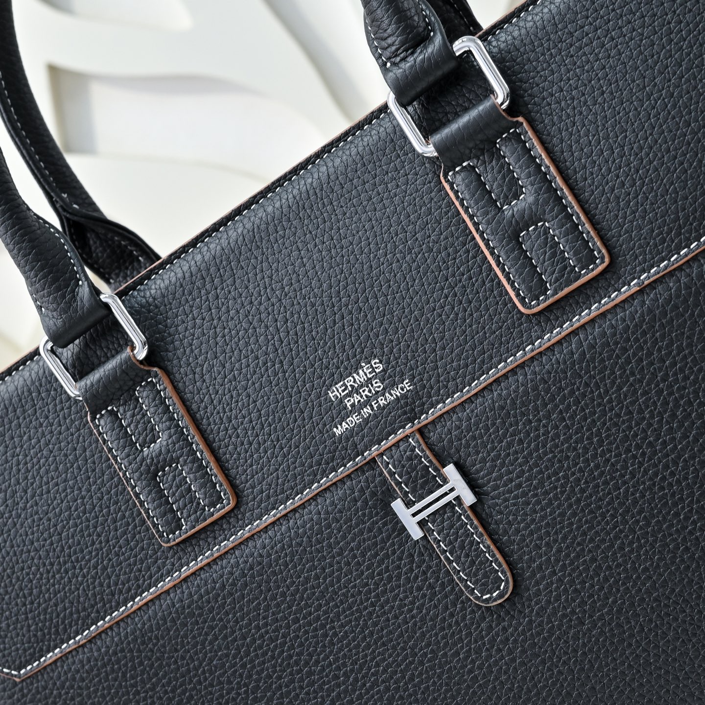 Hermes 에르메스 남성 소가죽 비즈니스 브리프케이스 4