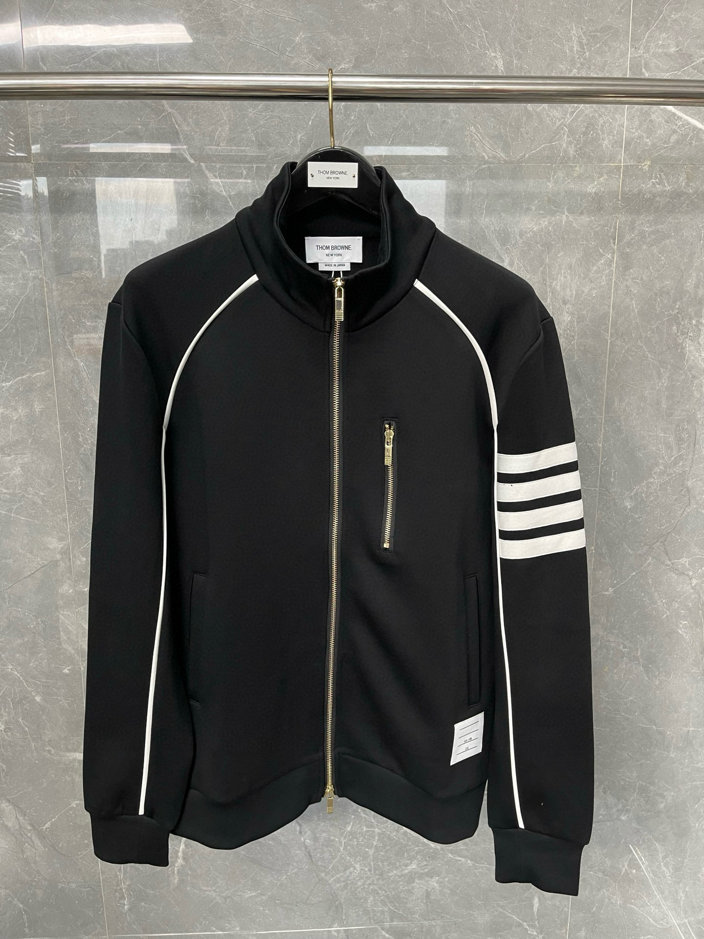 Thom Browne 톰 브라운 4선 테크 코튼 집업 재킷 3