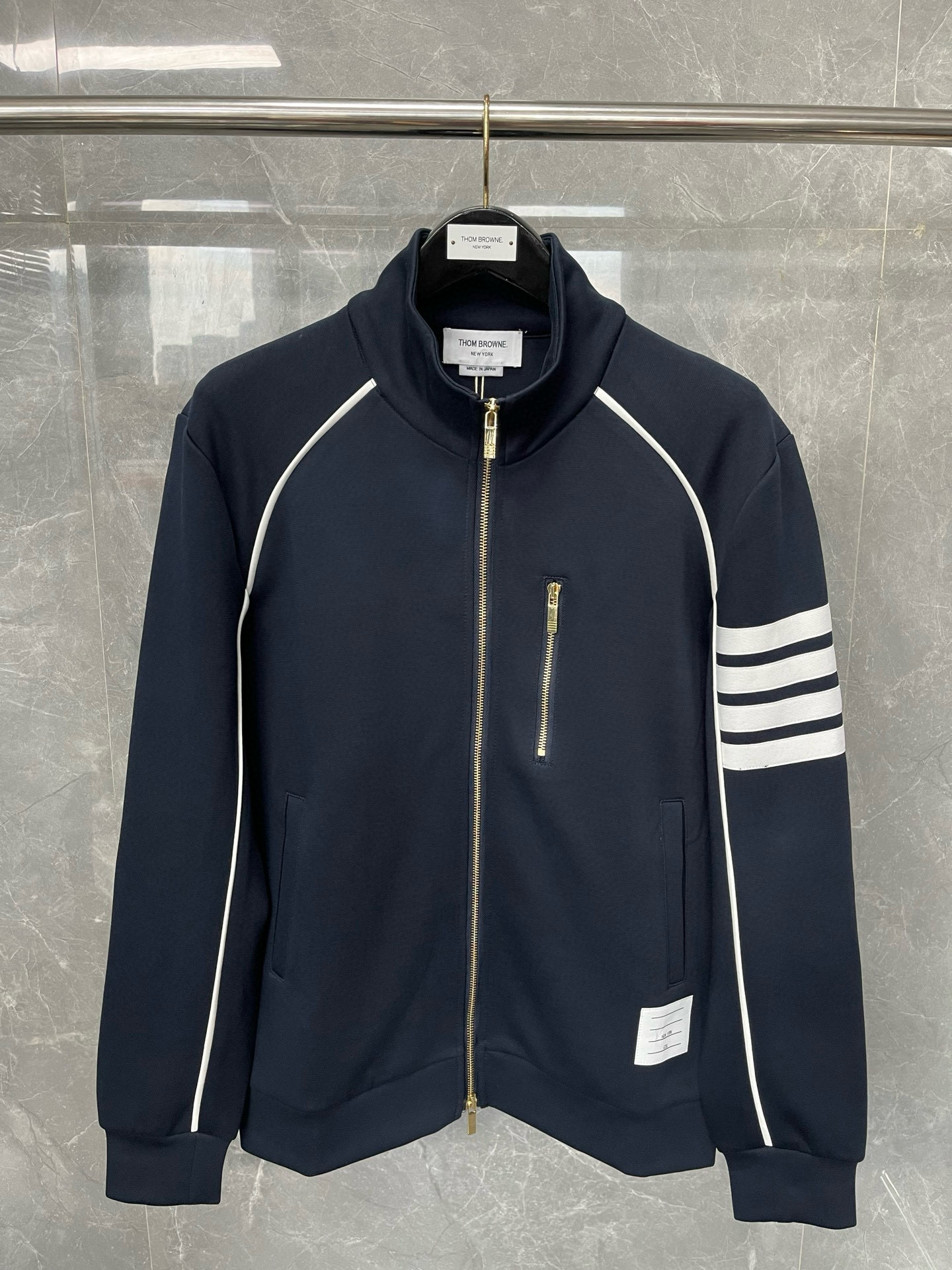 Thom Browne 톰 브라운 4선 테크 코튼 집업 재킷 2