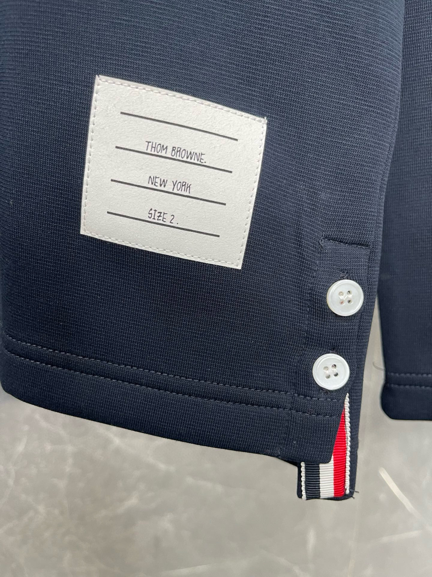 Thom Browne 톰브라운 사선 완장 라운드넥 긴팔 맨투맨 4