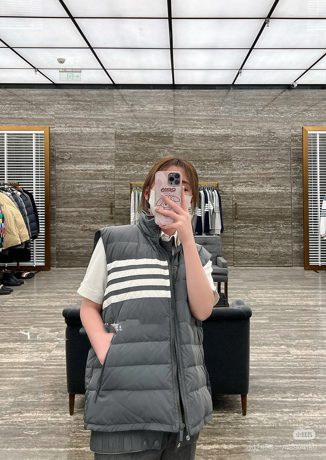 Thom Browne 톰브라운 사선 스트라이프 다운 패딩 조끼 6