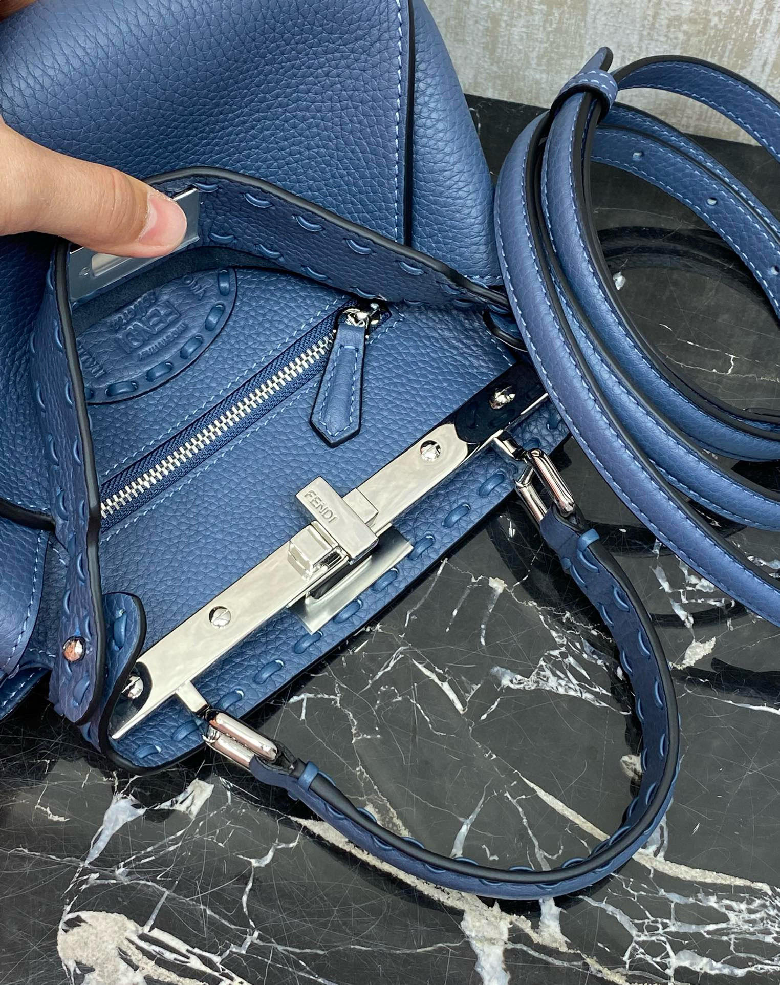 FENDI 펜디 피카부 블루 토트백 15