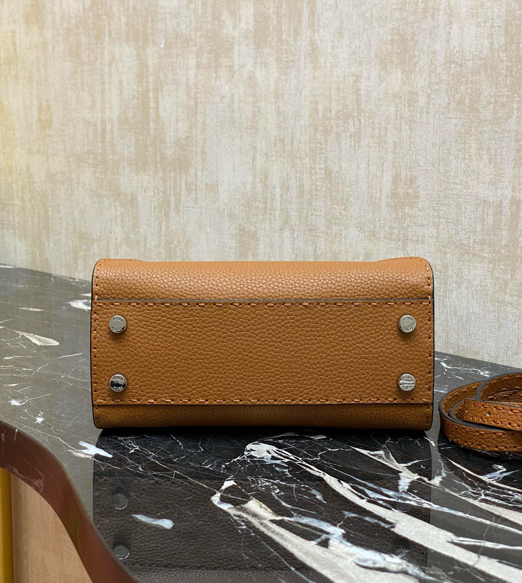 FENDI 펜디 피카부 토트백 미니 브라운 7