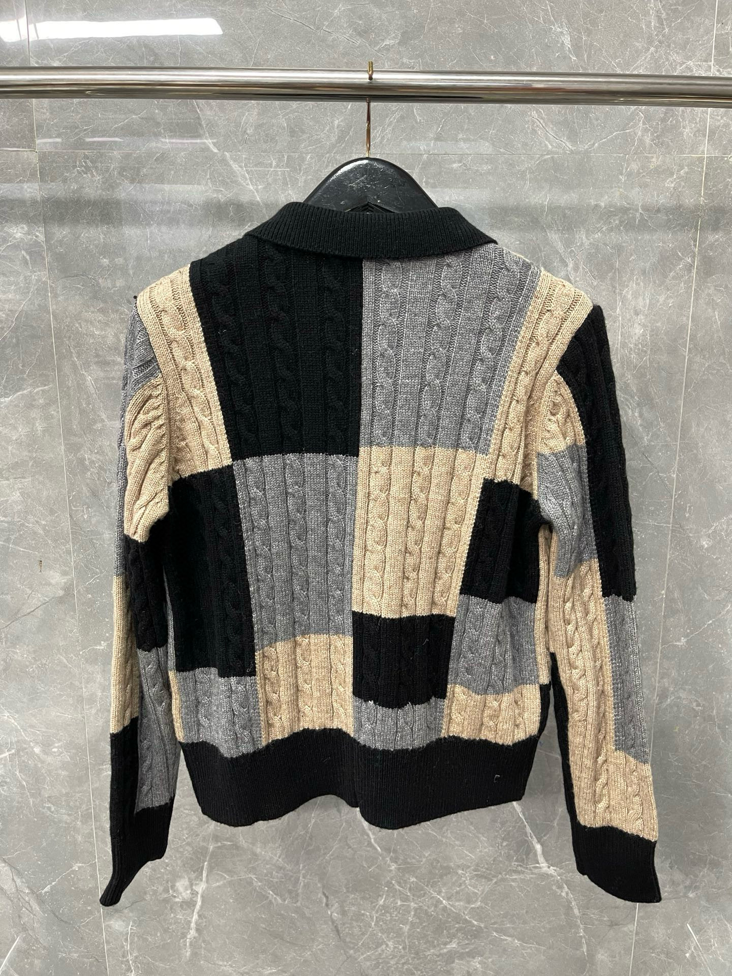 Thom Browne 톰브라운 컬러블록 케이블 니트 가디건 20