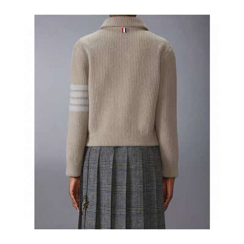 Thom Browne 톰브라운 여성 숄카라 포켓 니트 가디건 2