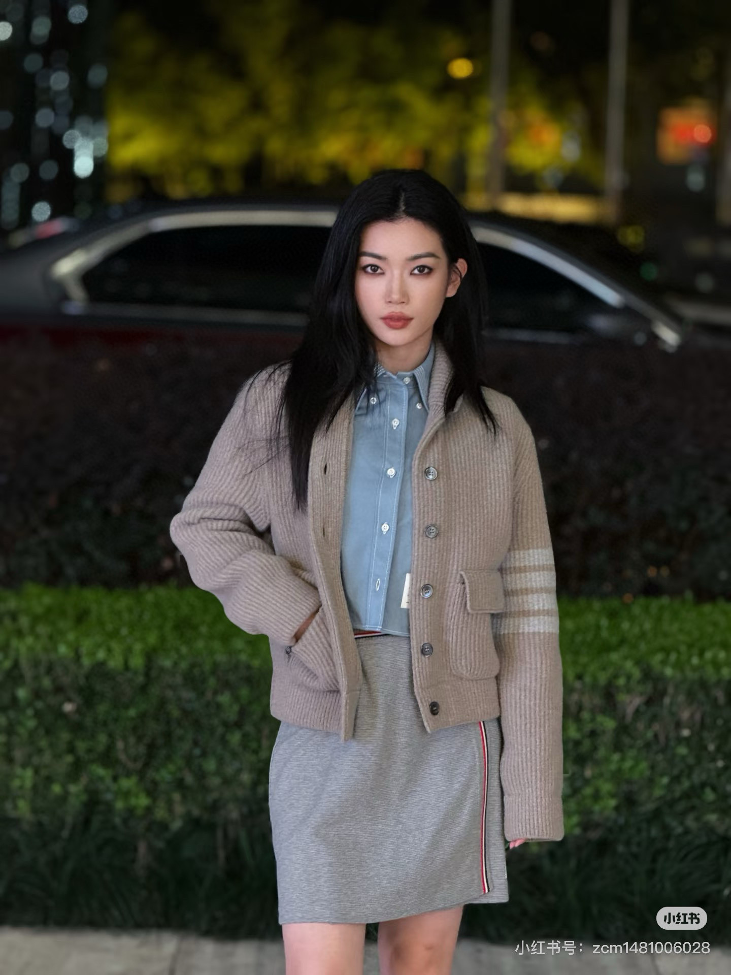 Thom Browne 톰브라운 여성 숄카라 포켓 니트 가디건 12