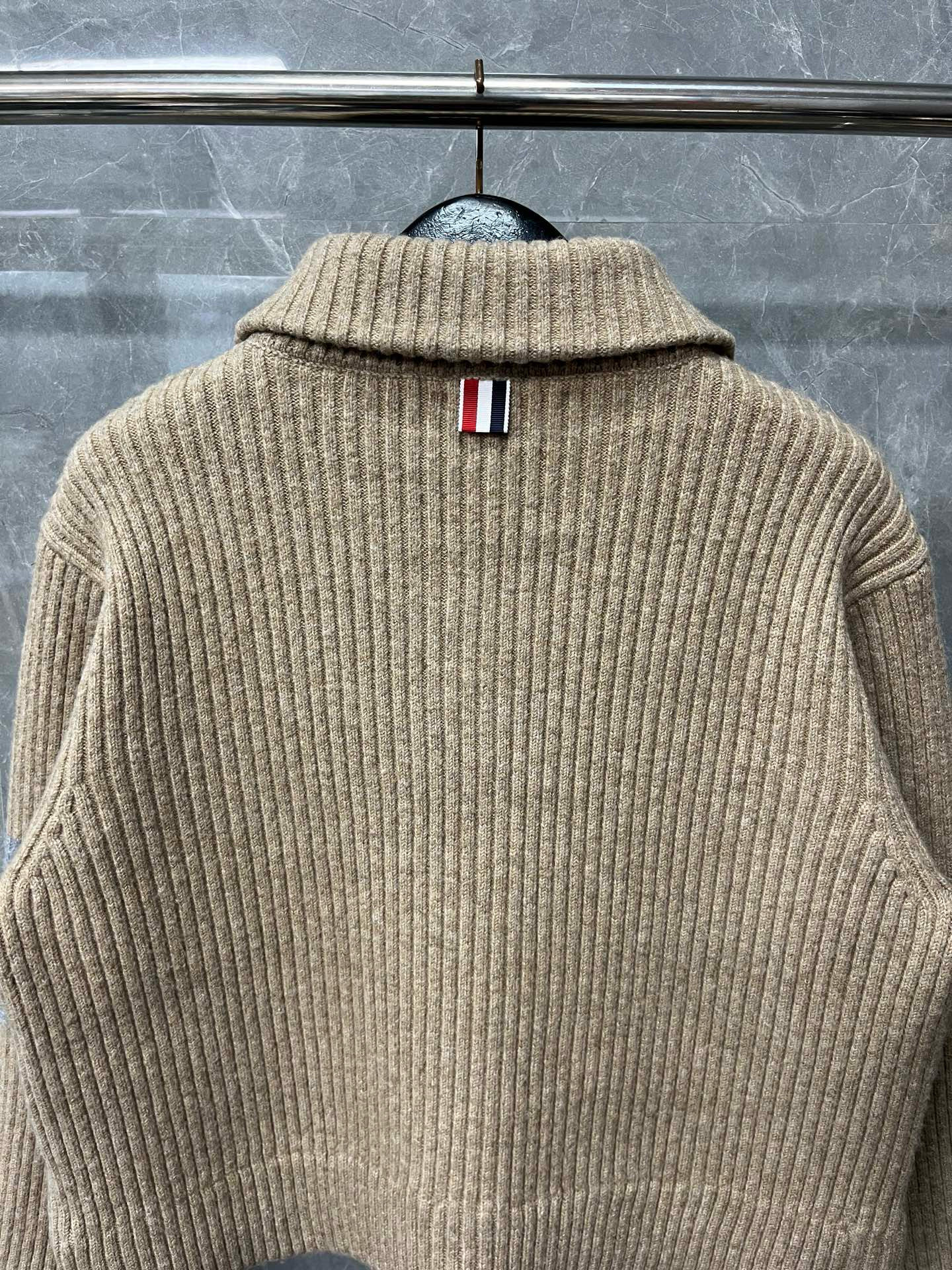 Thom Browne 톰브라운 여성 숄카라 포켓 니트 가디건 21