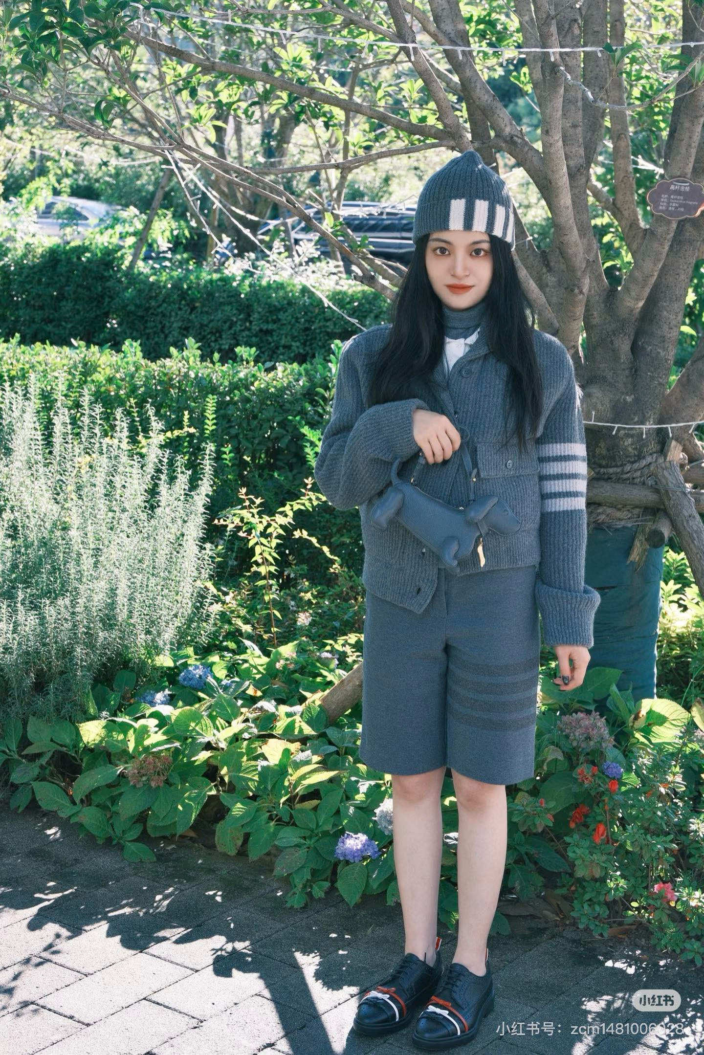 Thom Browne 톰브라운 여성 숄카라 포켓 니트 가디건 3