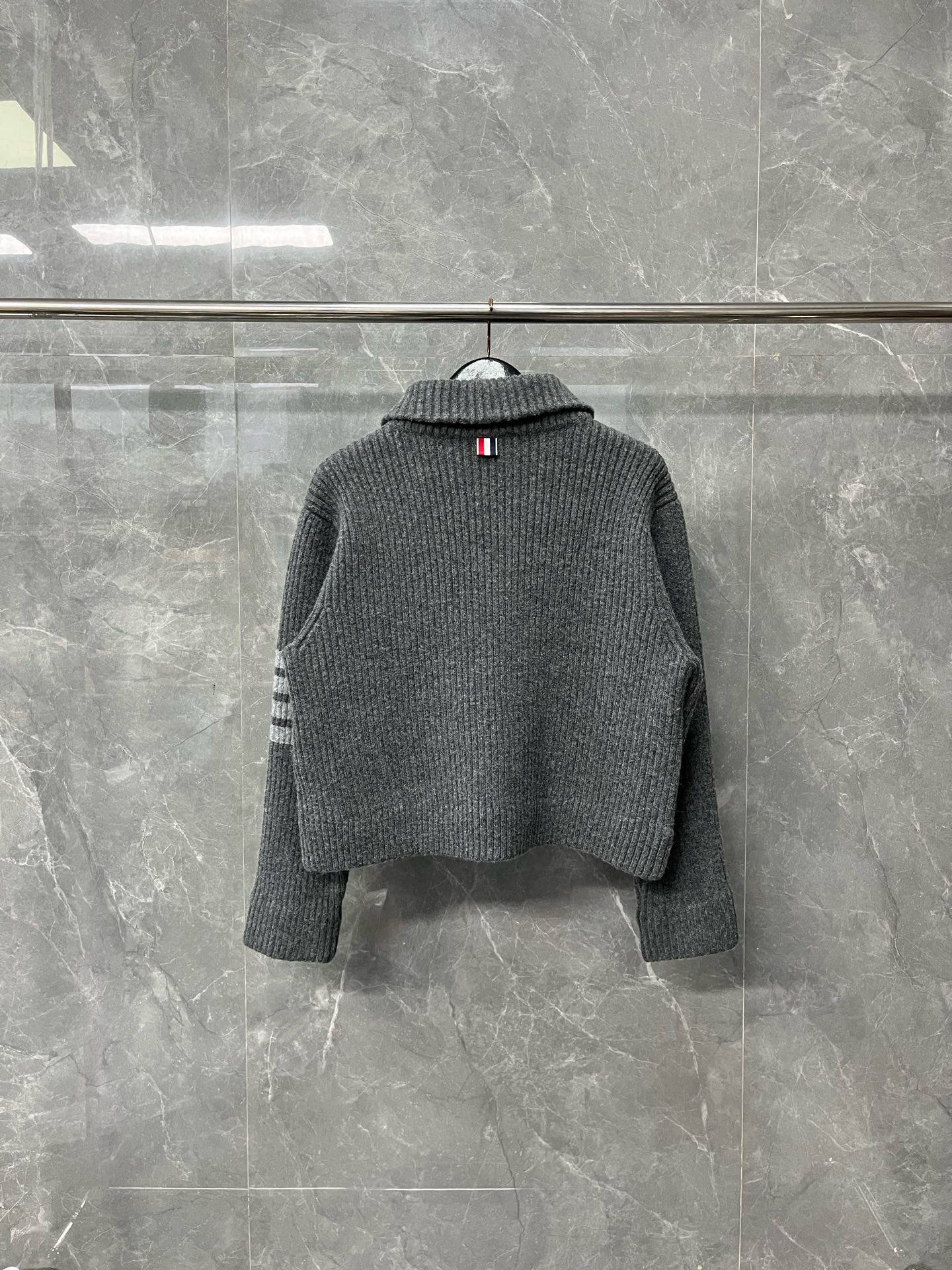 Thom Browne 톰브라운 여성 숄카라 포켓 니트 가디건 15